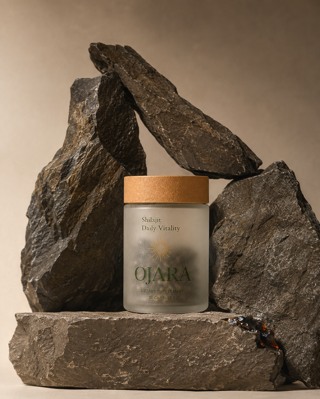 Ojara Shilajit jar